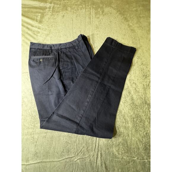 KIKIT MAURICE SASSON Vtg‎ Pleated Pants Navy Size 32 - Picture 9 of 9